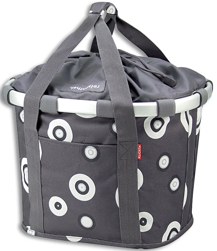 KlickFix unisex bike bag, Unisex, 852778, Bubble Anthracite, 35 x 28 x 5 cm