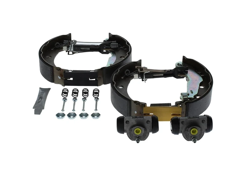 Bosch KS034 Kit Super Pro - Rear drum brake kit - 1 pre-assembled set, 2 wheel brake cylinders, 4 brake shoes