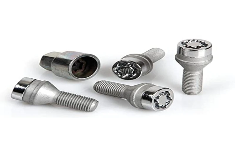 27179SU Wheel Lock Bolts SU M12 x 1,5, cone seat, shaft length 25,5 mm, Overall length 49,5 mm, Hex, Silber - Image 1