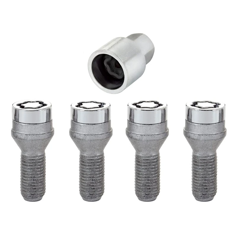 McGard 27222SU Wheel Lock Bolts SU M14 x 1,5, cone seat, shaft length 27,3 mm, Overall length 50,3 mm, Hex size 17mm Key diameter 25,8 mm, Chrome