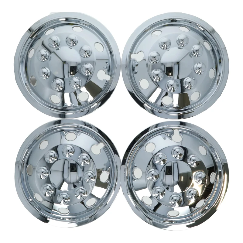 Carpoint 2210205 Wheel Cover Set 14 Chrome Cone-Shaped - Car Wheel Trims (Set of 4)