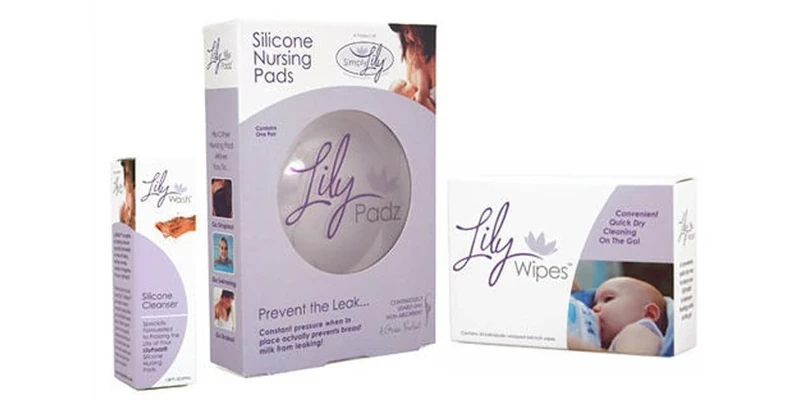 Lilypadz Starter Kit Re-Useable Silicone Nursing Pads, Full Kit