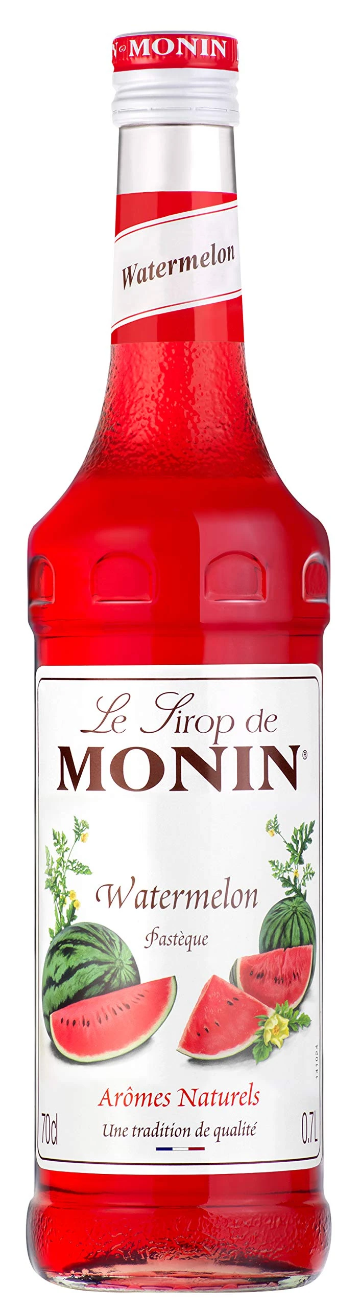 MONIN Premium Watermelon Syrup 700ml for Cocktails and Mocktails. Vegan-Friendly, Allergen-Free, 100% Natural Flavours and Colourings