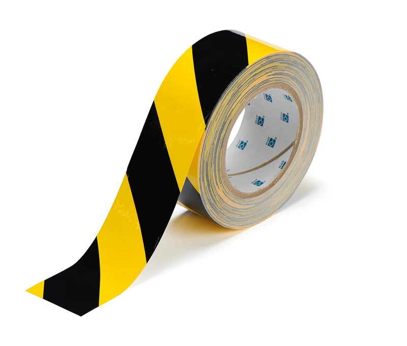 Brady Toughstripe Striped Ribbon, 50.80mm x 30.48m, Black/Yellow