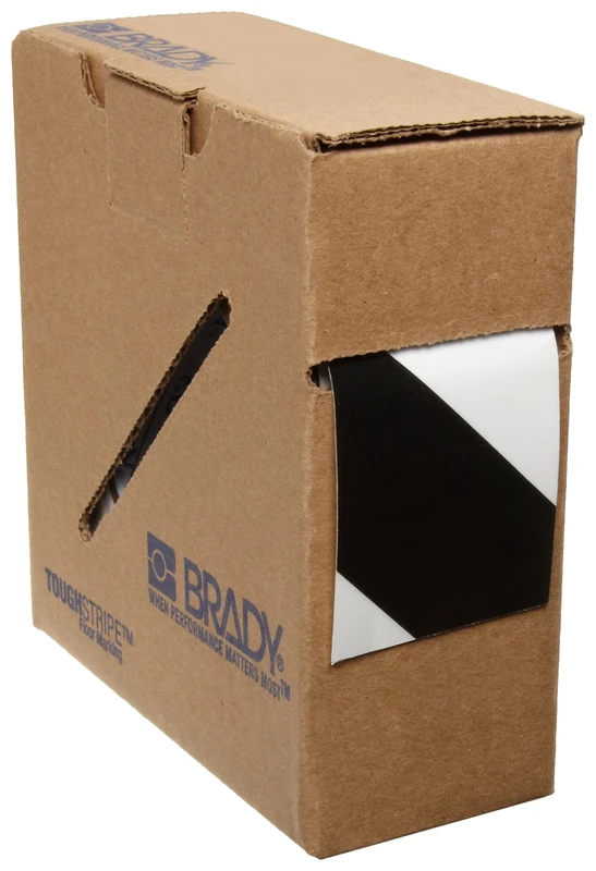 Toughstripe Striped Ribbon, 50.80mm x 30.48m, Black/White