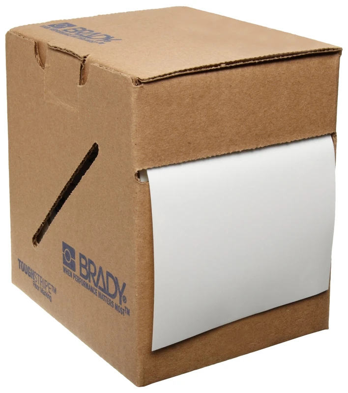 Brady Toughstripe Solid Color Ribbon, 101.60mm x 30.48m, White