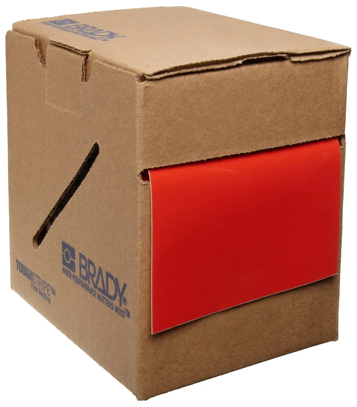 Toughstripe Solid Color Ribbon, 101.60mm x 30.48m, Red