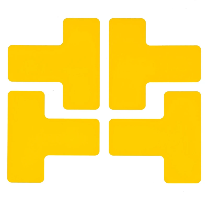 Toughstripe Division Marker, 50.80mm x 127mm x 127mm, Yellow, Pack of 20