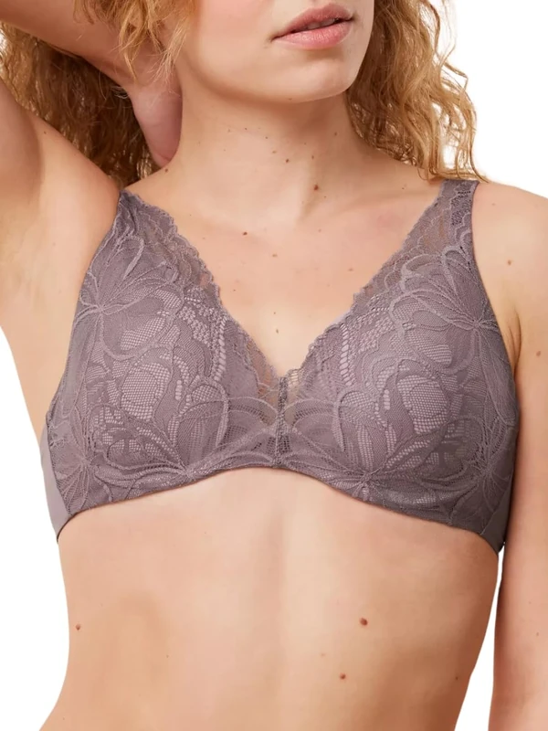 Triumph Women's Body Make-Up Illusion Lace WP Bra, Pigeon Grey, 36DD