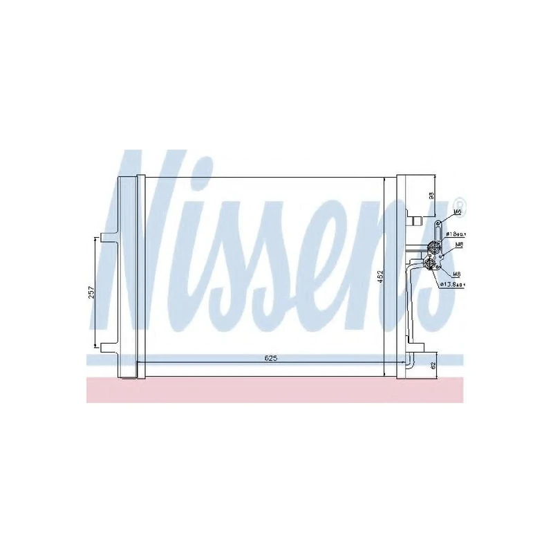 Nissens 940088 Condenser, air conditioning
