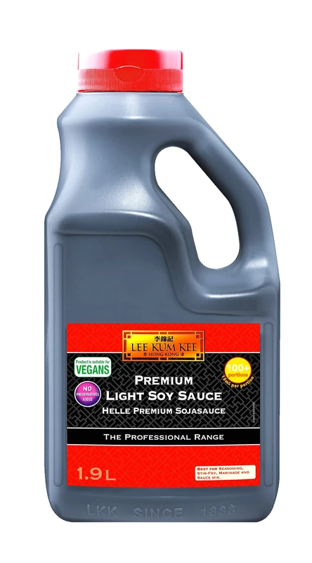 Lee Kum Kee Premium Light Soy Sauce, Professional Range Bulk Size, Vegan, No Added Preservatives, 1.9 Litre (Pack of 1)