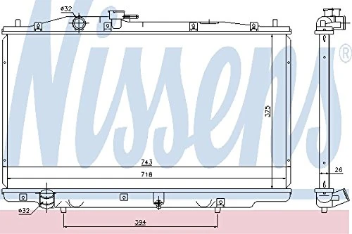 Nissens 69464 Radiator, engine cooling