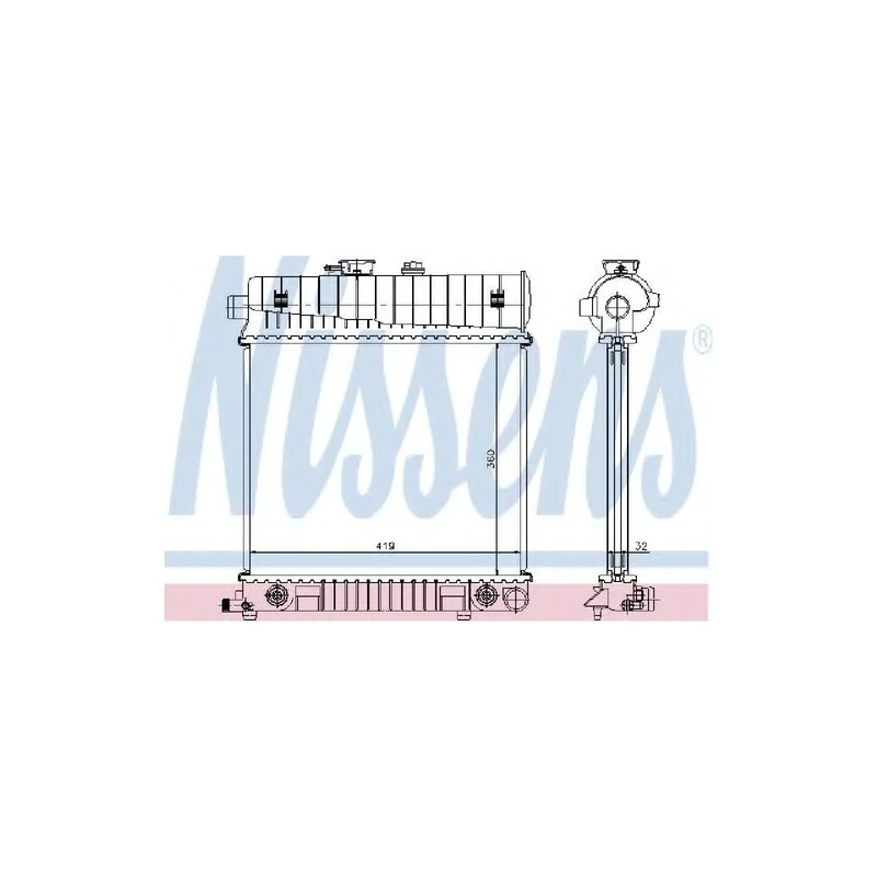 Nissens 62708A Radiator, engine cooling