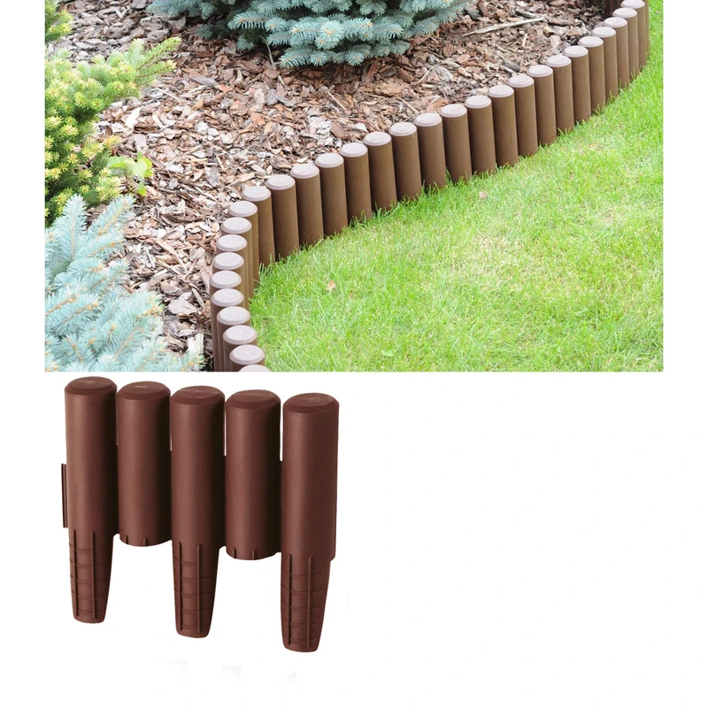 Palisade Brown 2.7 m Flower Bed Border Edging Stone - Image 1