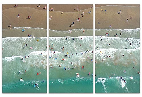 The Art Group Widemouth Bay, Cornwall Jason Hawkes Canvas Print, Wood, Multi-Colour, 10 x 150 x 1.3 cm