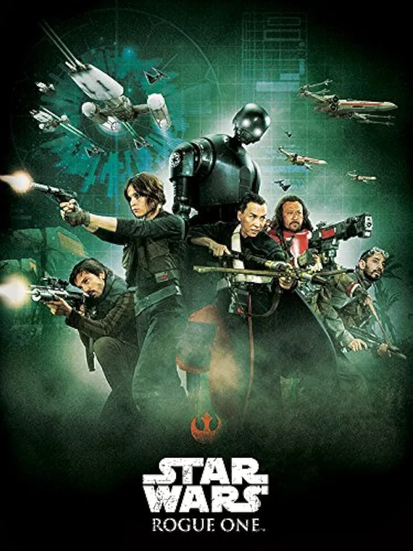 Star Wars "Rogue One Attack Canvas Print, Cotton, Multi-Colour, 1.80 x 60.00 x 80.00 cm