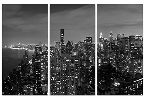 The Art Group Midtown Panorama, NYC Haykan Strand Canvas Print, Wood, Multi-Colour, 10 x 150 x 1.3 cm
