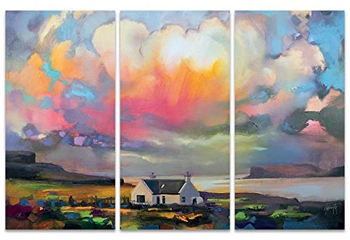 The Art Group Art Group WDCT93201 The Duirinish Skye Scott Naismith Canvas Print, Wood, Multi-Colour, 10 x 150 x 1.3 cm