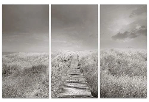 The Art Group "Boardwalk Ian Winstanley Canvas Print, Multi-Colour, 10 x 150 x 1.3 cm