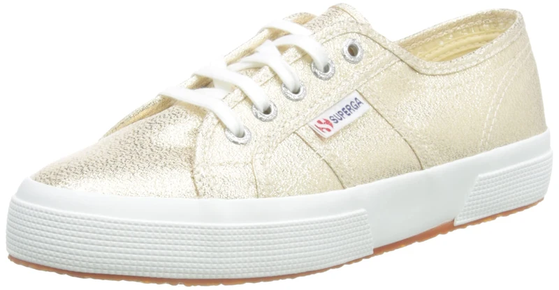 Superga Women's 2750-lamew Low-Top Sneakers, Gold 174, 2.5 UK