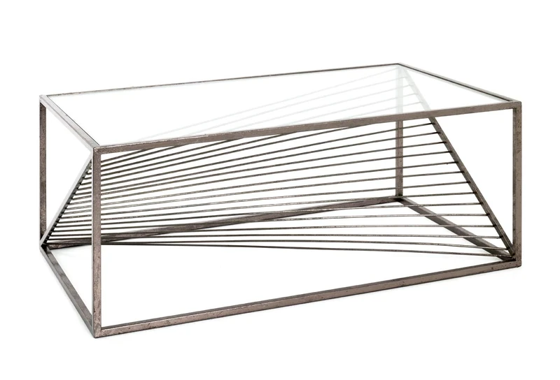 HAKU Möbel coffee table, metal, bronze, W 100 x D 60 x H 40 cm