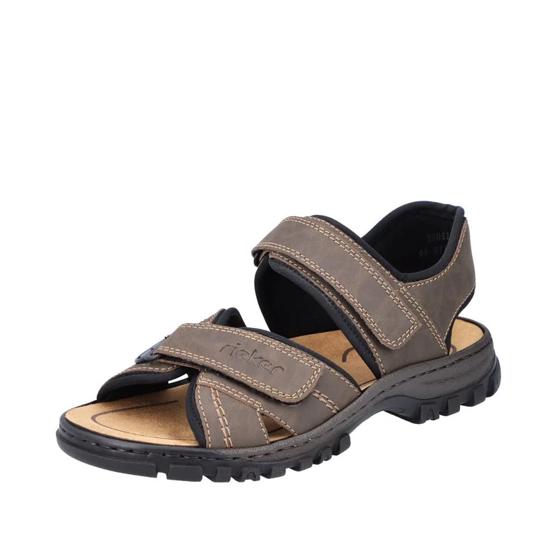 Rieker Men's 25051 Sandals,Brown, 11 UK
