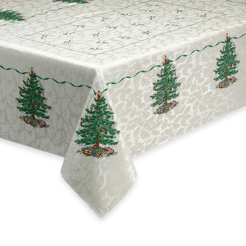 Spode Avanti Linens Christmas Tree Collection Ivory Table Linens, Cotton, 52X70