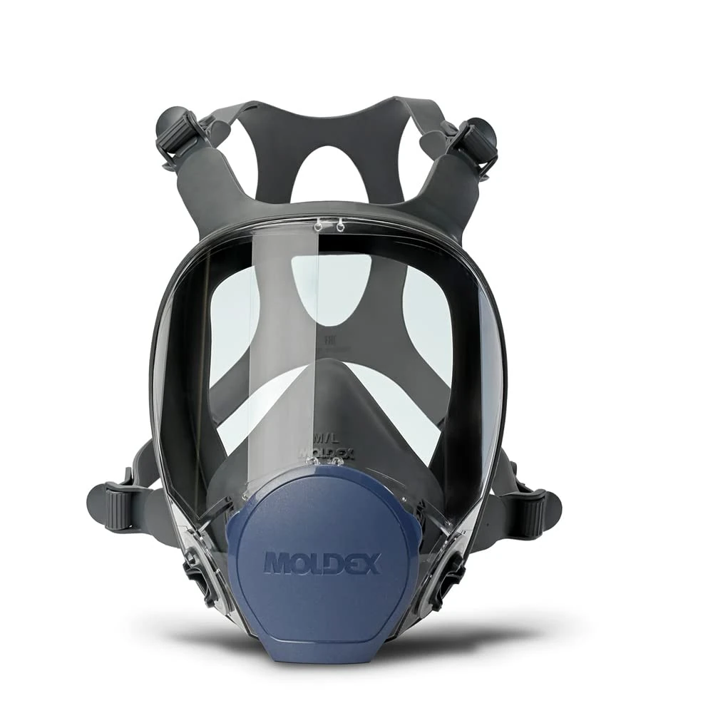 Moldex 900201 9000 Series Full Face Mask Body with Easy Lock Connectors, Size M