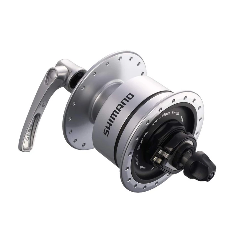 SHIMANO DH3N72A Nexus Dynamo Rim BR QR Front Hub - Silver, 36 Hole