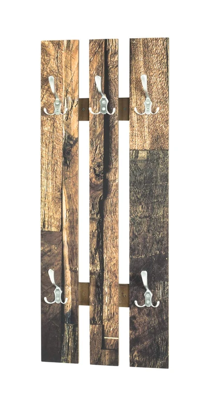 HAKU Möbel Wardrobe Stainless Steel Look, Motif, Aluminum, MDF - Size: W 40 cm X H 100 cm X D 9 cm, Style: Modern