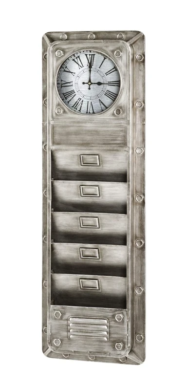 HAKU Memoboard anthracite, Glass, Metal - Dim.: W 38 x H 120 x D 8 cm, Style: Industrial