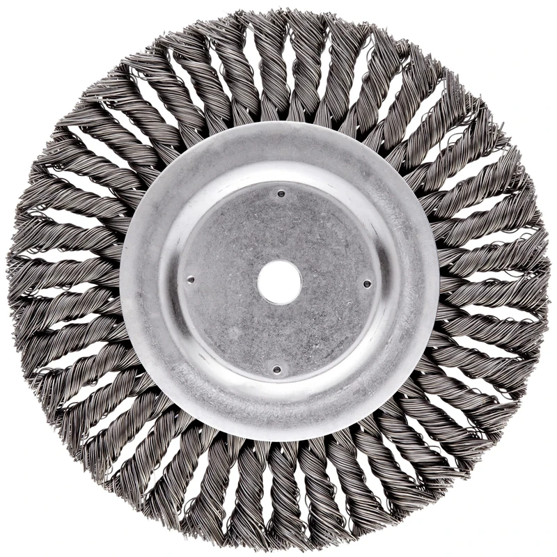 Weiler 08155 8" Standard Twist Knot Wire Wheel.023" Steel Fill, 5/8" Arbor Hole, Made in the USA