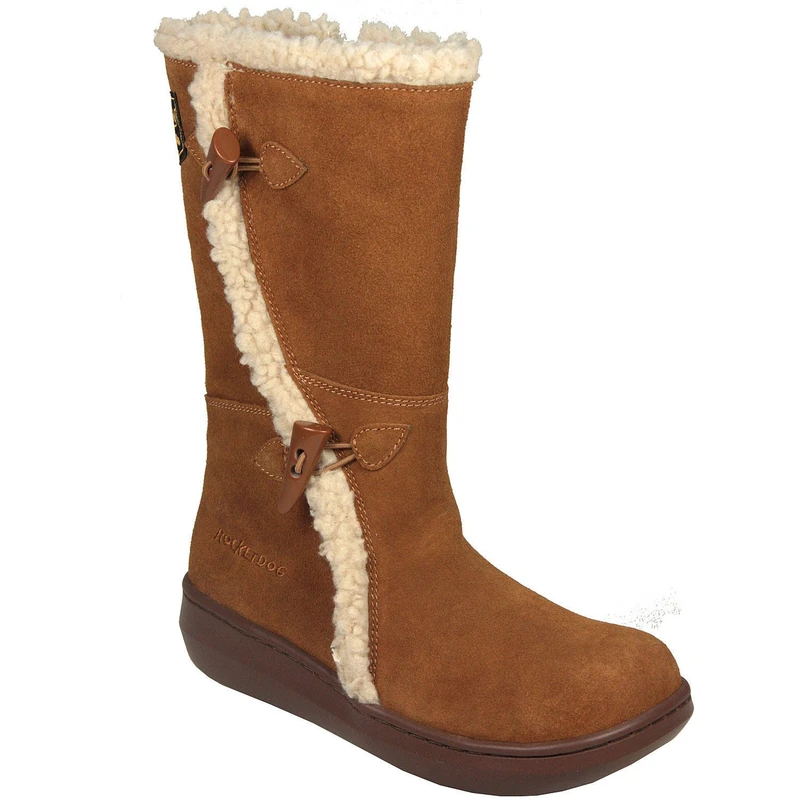 Rocket Dog Women's Slope Long Boots, Chestnut Suede, 3 UK