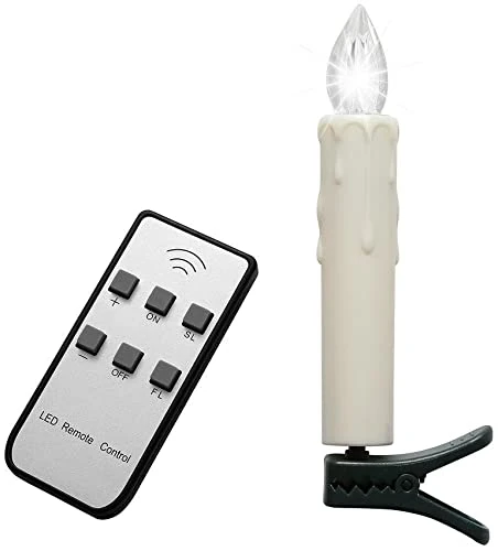 Jucon LED Christmas Candles Cordless Warm White Light Set of 20