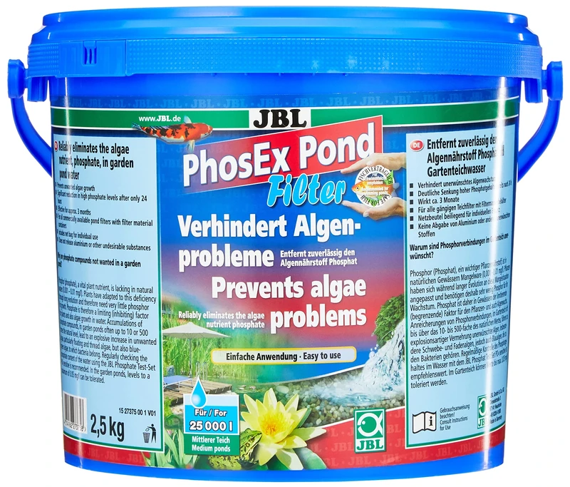 JBL PhosEx Pond Filter 2,5 kg, 5 l, Phosphate remover for pond filters