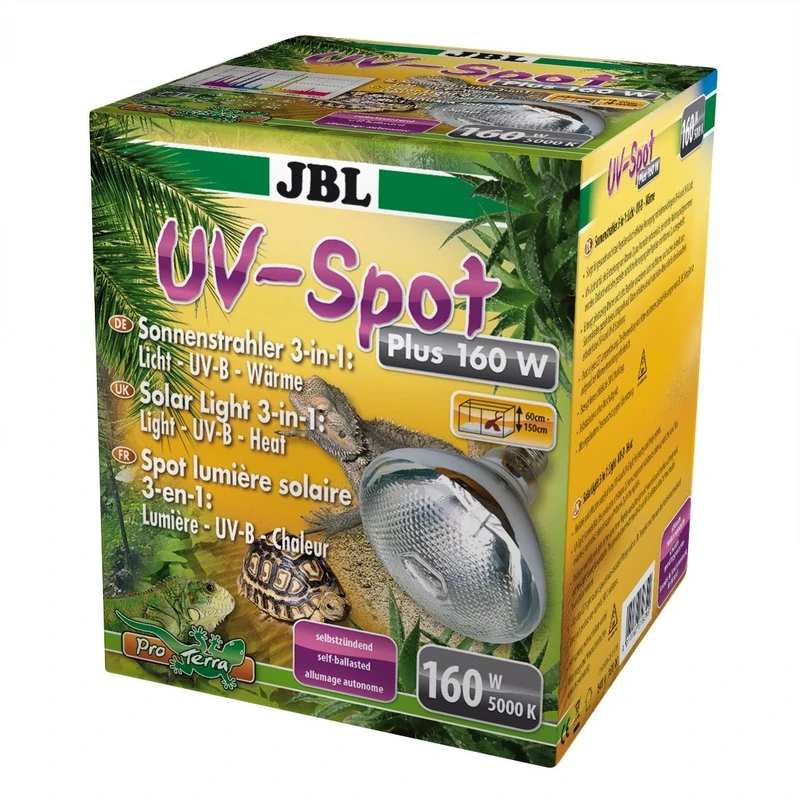 JBL UV-Spot plus 160 W, Extra strong UV spot lamp with daylight spectrum