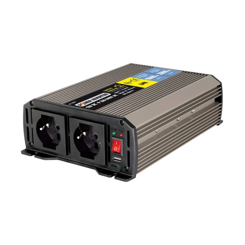 Pilot LA 74515 Voltage Transformer 12 V at 230 V with 1000 W Continuous Output
