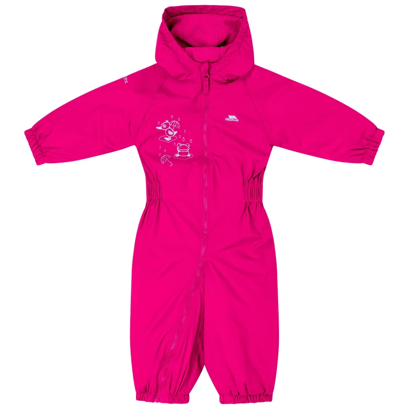 Trespass Kids Boys Girls Rain Suit All in One Breathable Dripdrop - Image 1