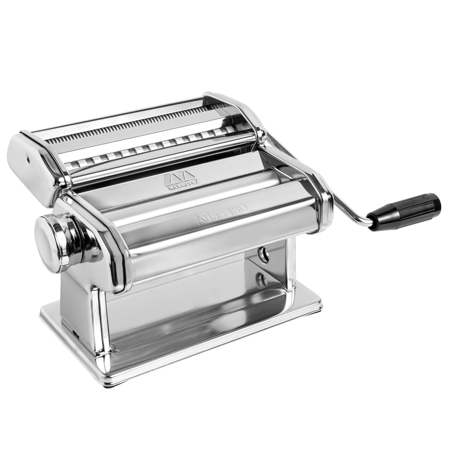 Marcato Pasta Machine, Pasta Maker, Pasta Roller for Handmade Fresh Pasta, Made in Italy, Chromed Steel. Model: Atlas 180