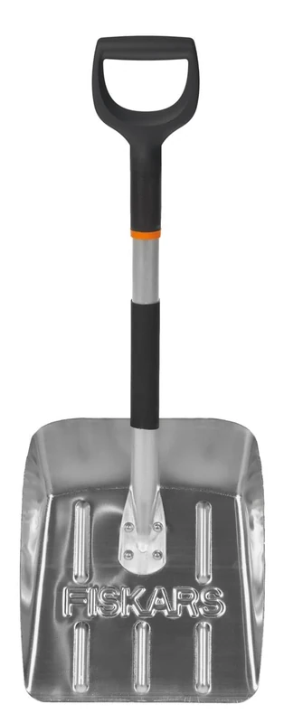 Fiskars Auto Snow Shovel, Length: 71 cm, Aluminium, Black/Silver, 1000740