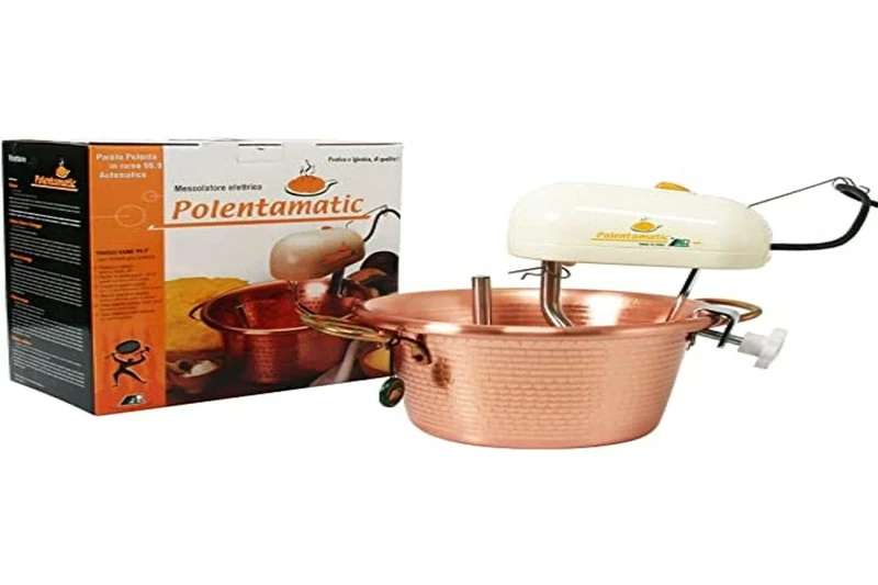 LAR PAIOLO Electric Polenta Blender with Copper Basin,Polentamatic, 30 cm