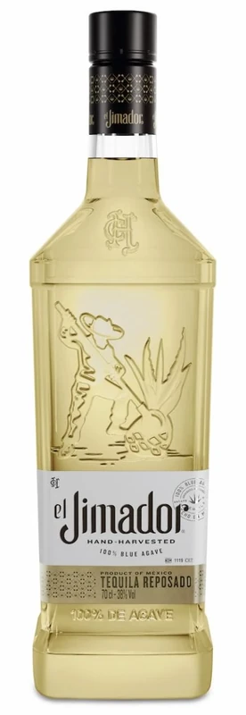 El Jimador Reposado Tequila, 70 cl | 100% Blue Agave | Award Winning | Aged in Oak for Smooth, Warm Flavour | Perfect for Margarita and Paloma Cocktails | 38% ABV | Packaging May Vary