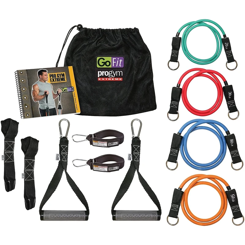 GoFit Unisex Extreme Pro Gym Set, Black, 12.25 x 4.5 10.5-Inch UK