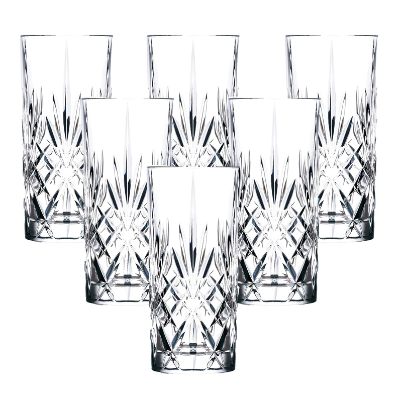 RCR Crystal Melodia Collection High Ball Glass Set