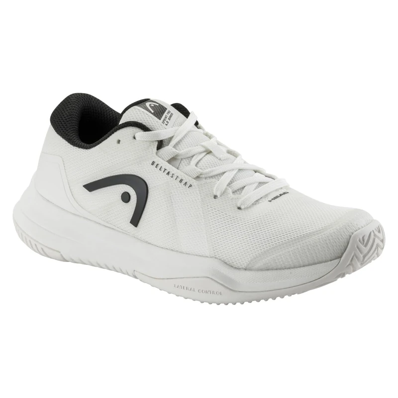 HEAD Unisex Youth Sprint Pro 4.0 Junior Tennis Shoes, White/Black, EU 38