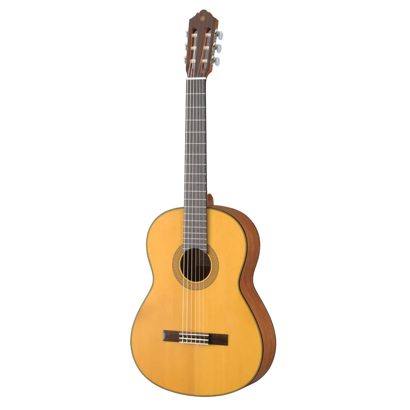 YAMAHA CG122MS Full-Size Classical Guitar – Solid Engelmann Spruce Top, 650 mm Scale, Full-Size Nylon Guitar with Rich Tone and Comfortable Playability