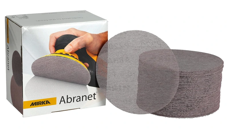 Mirka Abranet 9A-241-240 6 Inch 240 Grit Mesh Abrasive Dust Free Sanding Box of 50 Discs