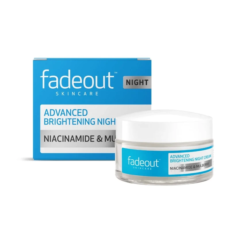 Fade Out Advanced Even Skin Tone Night Cream - Brightening Cream With Niacinamide, Hyaluronic Acid, Lactic Acid, and Rosehip Seed Oil - 50ml