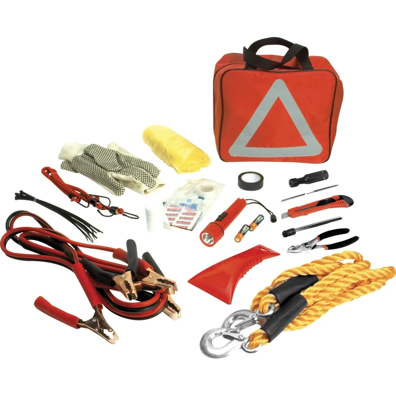 PERFORMANCE TOOL W1555 Deluxe Roadside Emergency Assistance Kit with Jumper Cables