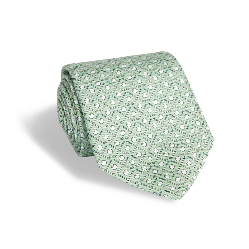 Vineyard Vines Men's Tie Necktie, Golf Club Green, One Size